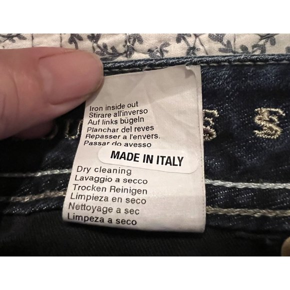 Freesoul Emerald 2520 Ladies Dark Denim Jeans Trousers Straight Low R. W32 L32 - Picture 13 of 13